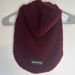 Size large dog sweater maroon NWT